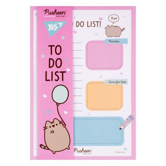 Папір для нотаток намагніті кл 13,7х20/52арк To Do Pusheen Yes Папір для нотаток намагніті кл 13,7х20/52арк To Do Pusheen Yes