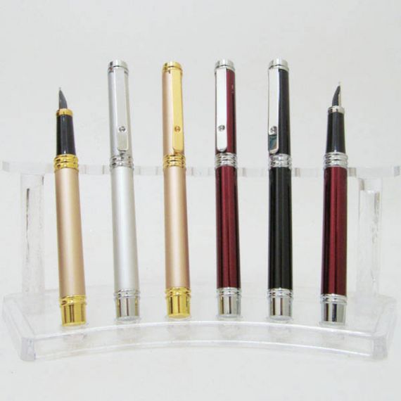 Ручка перова Baixin металева срібло,золото,червона,чорна
