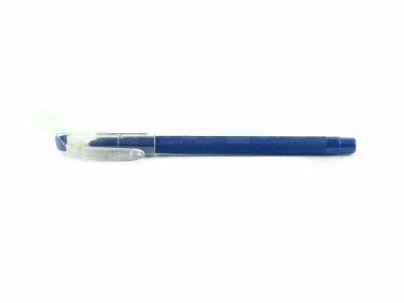 Ручка шариковая Axent Direkt синяя, прорезиненный корпус