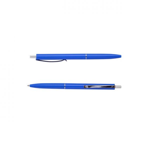 Ручка шариковая Buromax COLOR автоматическая, синий корпус, синяя