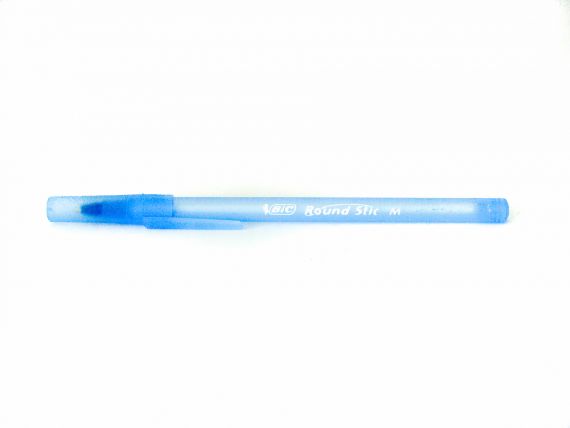 Ручка масляна BIC Round Stic матовий корпус синя