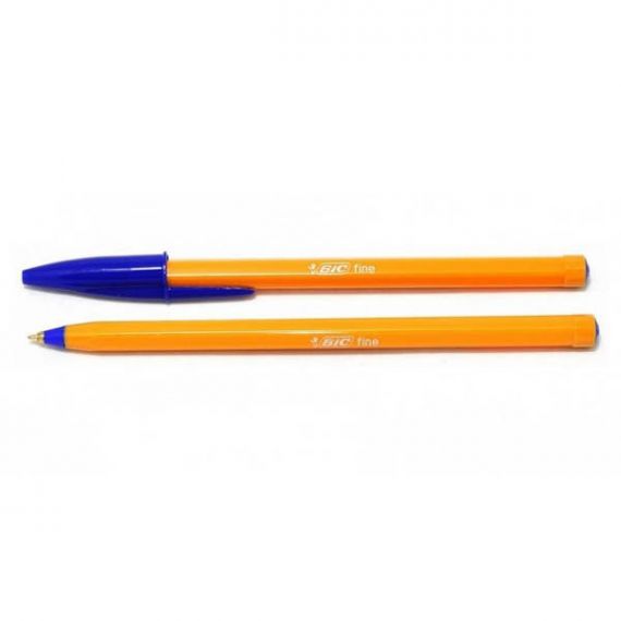 Ручка масляна BIC Orange жовтий корпус синя