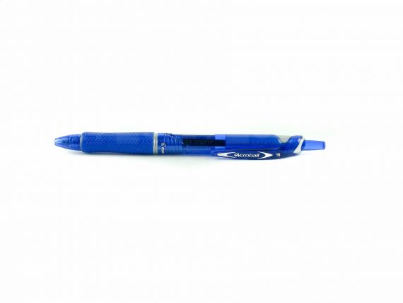 Ручка масляная Pilot Acroball автоматическая, резиновый грип, синяя