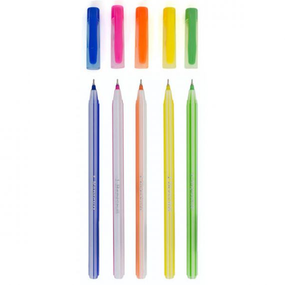 Ручка масляная 1Вересня Candy ассорти одноразовая синяя
