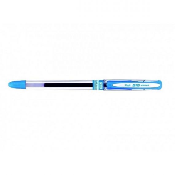 Ручка масляная Flair Big Writer резиновый грипп, синяя
