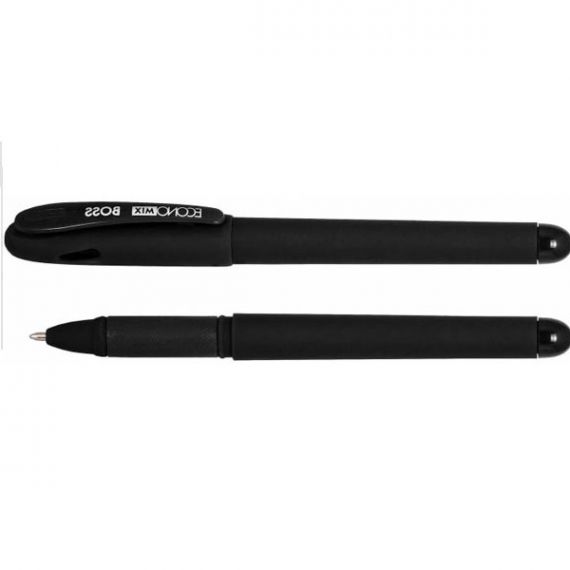 Ручка гелевая Economix Boss прорезиненный корпус 1,0мм черная