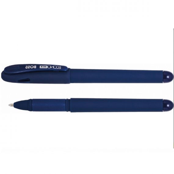 Ручка гелева Economix Boss прогумований корпус 1,0мм синя