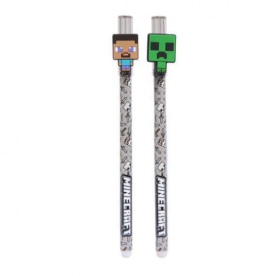 Ручка гелева YES Minecraft "пиши-стирай" 0,5мм синя