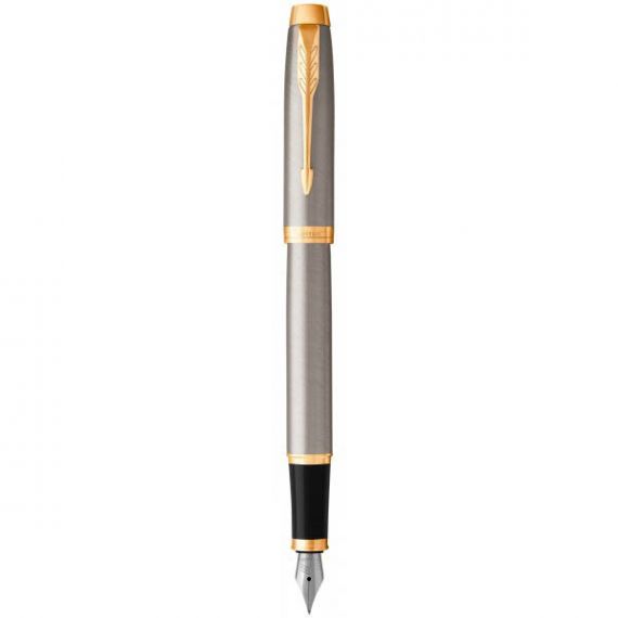 Ручка перова Parker IM 17 Brushed Metal латунь з позолотою