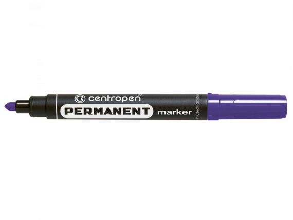 Маркер перманентный Centropen 2,5мм круглый фиолетовый