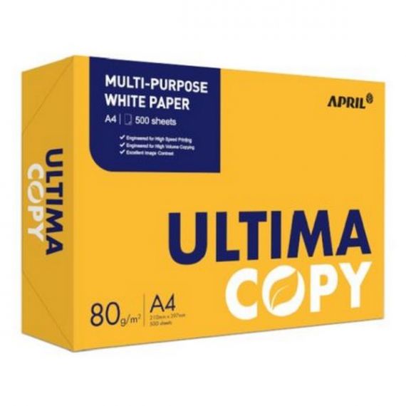 Папір А-4 80г 500арк Ultima Copy В, Індонезія Папір А-4 80г 500арк Ultima Copy В, Індонезія