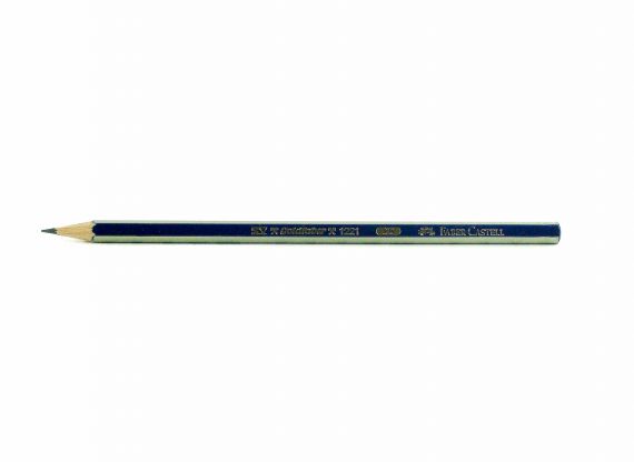 Олівець графітний Faber-Castell Goldfaber 2B синьо-золотий