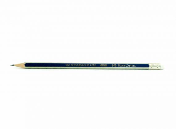 Олівець графітний Faber-Castell Goldfaber HB синьо-золотий з гумкою