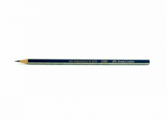 Олівець графітний Faber-Castell Goldfaber 6B синьо-золотий