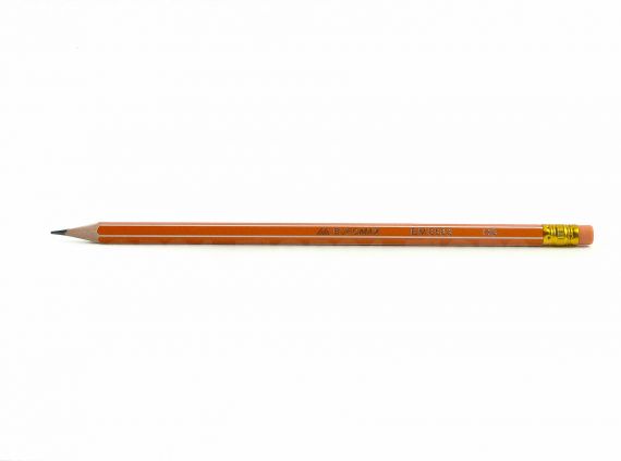 Олівець графітний Buromax НВ мікс зі сріблястою смугою з гумкою
