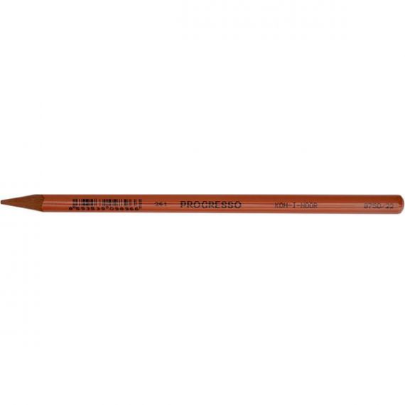 Олівець кольоровий бездеревний KOH-I-NOOR Progresso червоно-коричневий