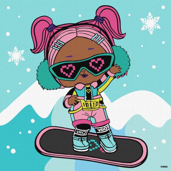 Картина по номерах 25х25см L.O.L. Surprise! Jolly Vibes. V.R.Q.T.