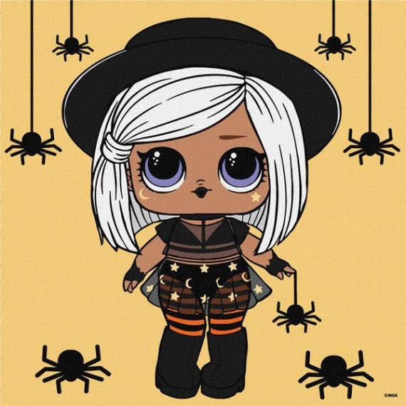 Картина по номерах 25х25см L.O.L. Surprise! Witchay Babay