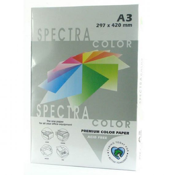 Бумага цветная А-3 160г 250л пастель зеленая Lagoon Spectra Color