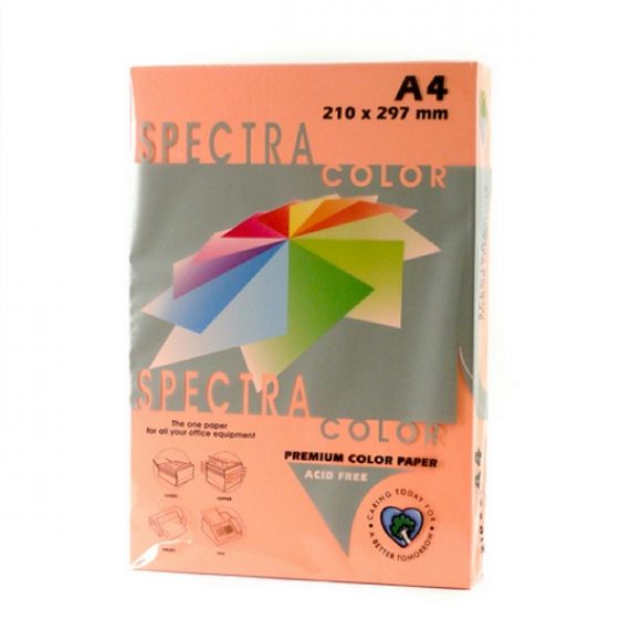 Бумага цветная А-4 80г 100л неон рожевий Spectra Color