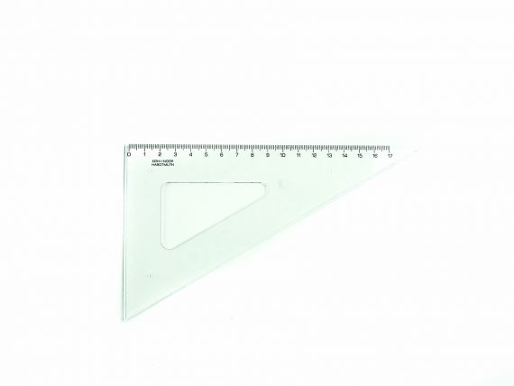 Треугольник пластиковый 60х30 20см дымчатый/прозрачный KOH-I-NOOR
