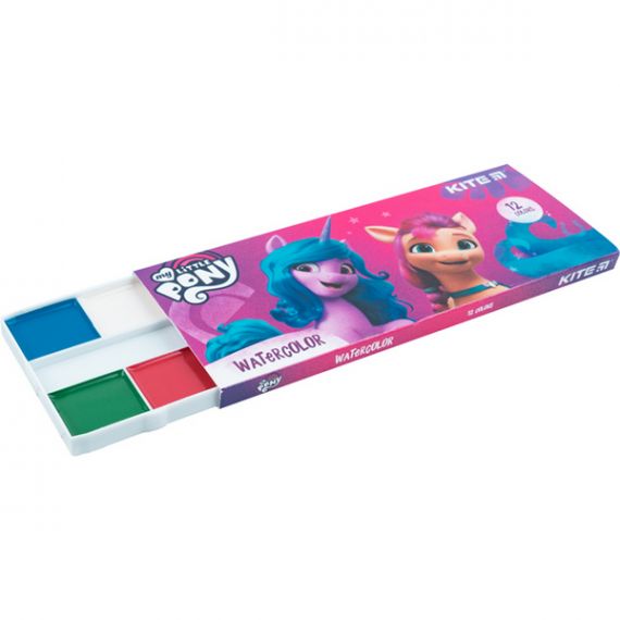 Акварель 12 кольорів My Little Pony Kite в картоні, без пензлика