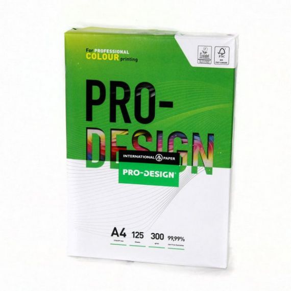 Бумага А-4 300г 125 листов PRO-DESIGN