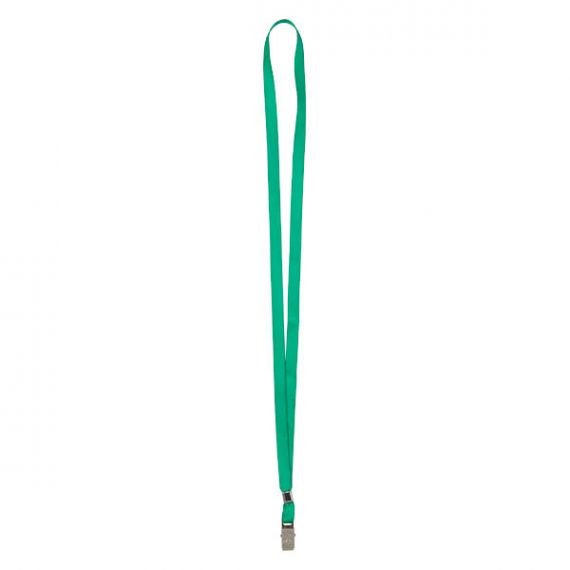 Шнурок для бейджа з металевим кліпом, зелений Axent