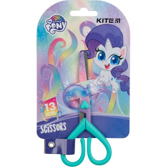 Ножницы 13 см детские с рисунком на лезвии Kite My Little Pony на блистере