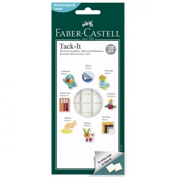 Клей многоразовый Faber-Castell TACK-IT 75гр белый