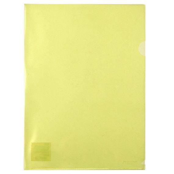 Уголок пластиковый А-4 180мкм Axent желтый