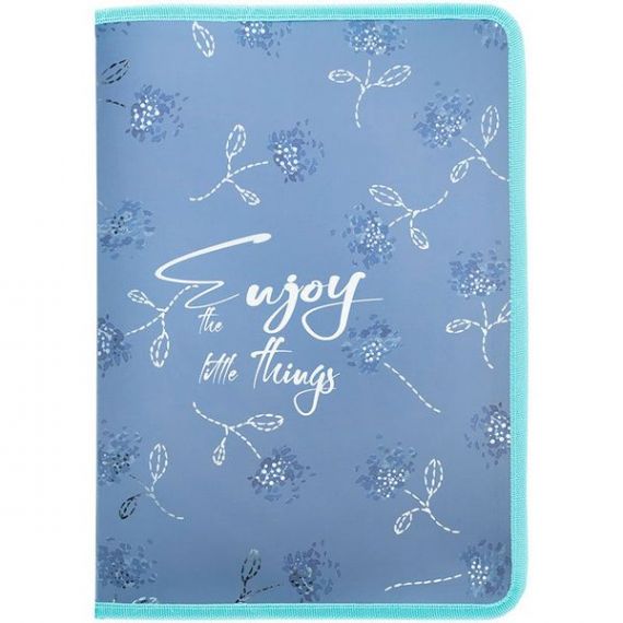 Папка пластикова А-4 на блискавці об'ємна Axent Flower Symphony-3