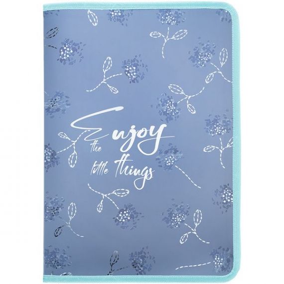 Папка пластикова А-5 на блискавці об'ємна Axent Flower Symphony-3