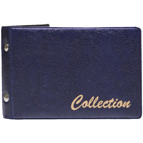 Альбом для монет 10ф 140х100 синій штучна шкіра Альбом для монет 10ф 140х100 синій штучна шкіра