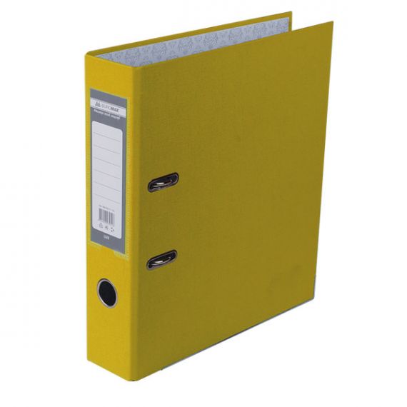 Папка-регистратор А-4 50мм Buromax одностороннее покрытие желтый