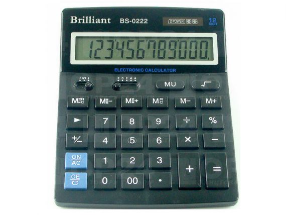 Калькулятор Brilliant 12р. бухг. 2эл.питания, 180х140х45мм