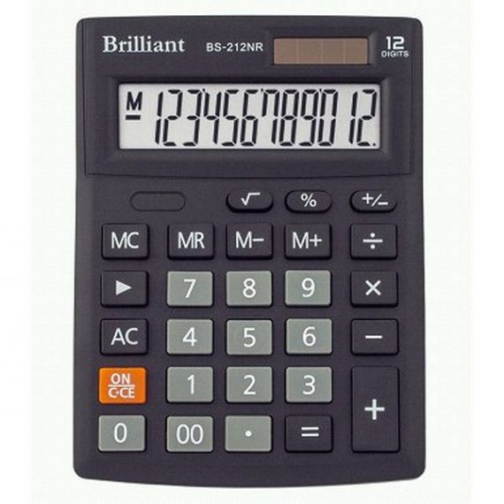 Калькулятор Brilliant 12р. бухг. 2эл.питания 137х103х31мм