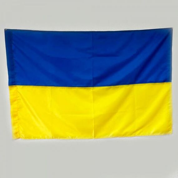 Флаг Україна 90*135 тканина сітка