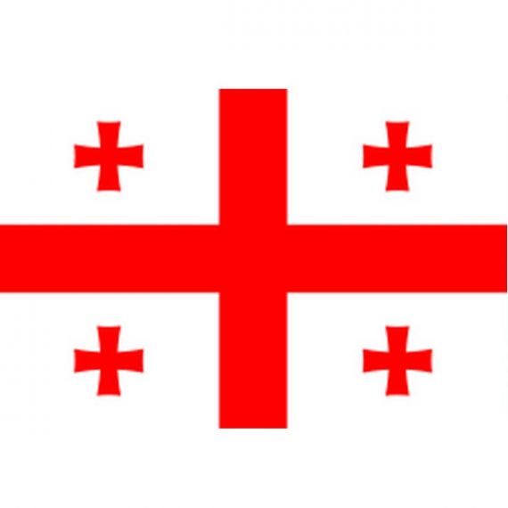Флаг 15х24 Грузии без подставки, нейлон