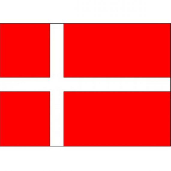 Прапор 15х24 Данії, без підставки, нейлон