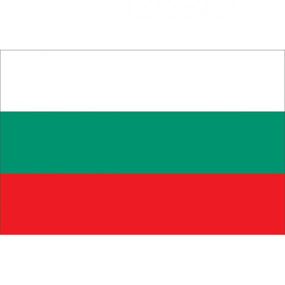 Прапор 15х24 Болгарія, без підставки, нейлон