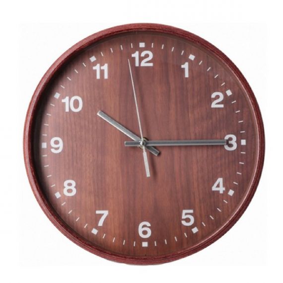 Часы настеные деревянные Optima NATURAL круглые d27,5