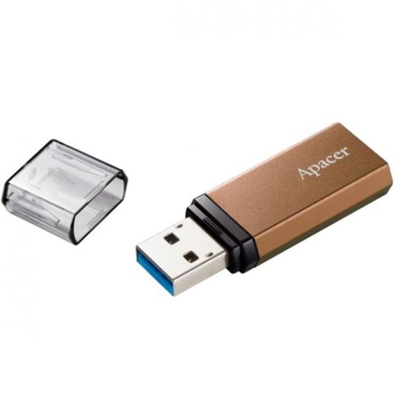 Модуль Flash 64Gb Apacer металевий, Bronze, ковпачок