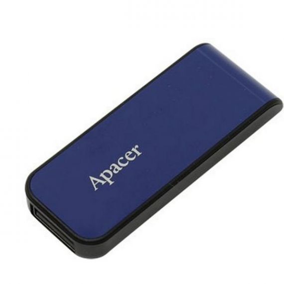 Модуль Flash 64Gb Apacer пластик,синий, выдвижной