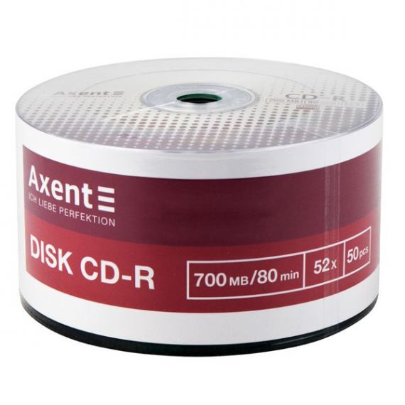 Диск CD+R 50 cake Axent