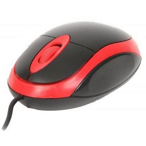 Миша для комп'ютера Omega дротова червона