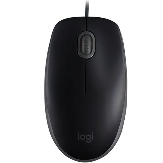 Миша для комп'ютера Logitech дротова чорна, B110 Миша для комп'ютера Logitech дротова чорна, B110