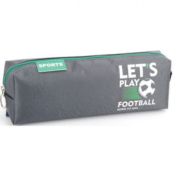 Пенал Bourgeois на молнии, 1 отделение, 21х6х4,5см KJ4002 серый