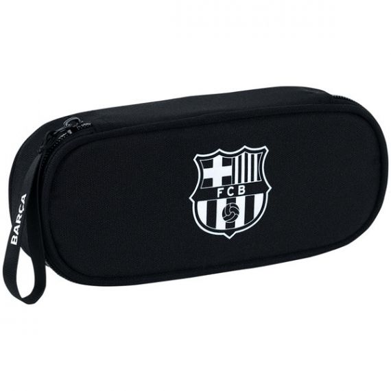 Пенал Kite на блискавці, овальний, органайзер, FC Barcelona 22х8,5х4,5см