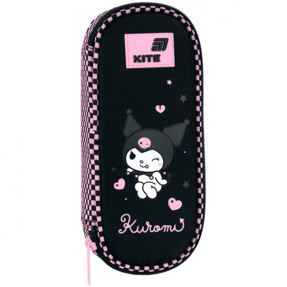 Пенал Kite на блискавці, овальний, органайзер, Kuromi 22х8,5х4,5см Пенал Kite на блискавці, овальний, органайзер, Kuromi 22х8,5х4,5см